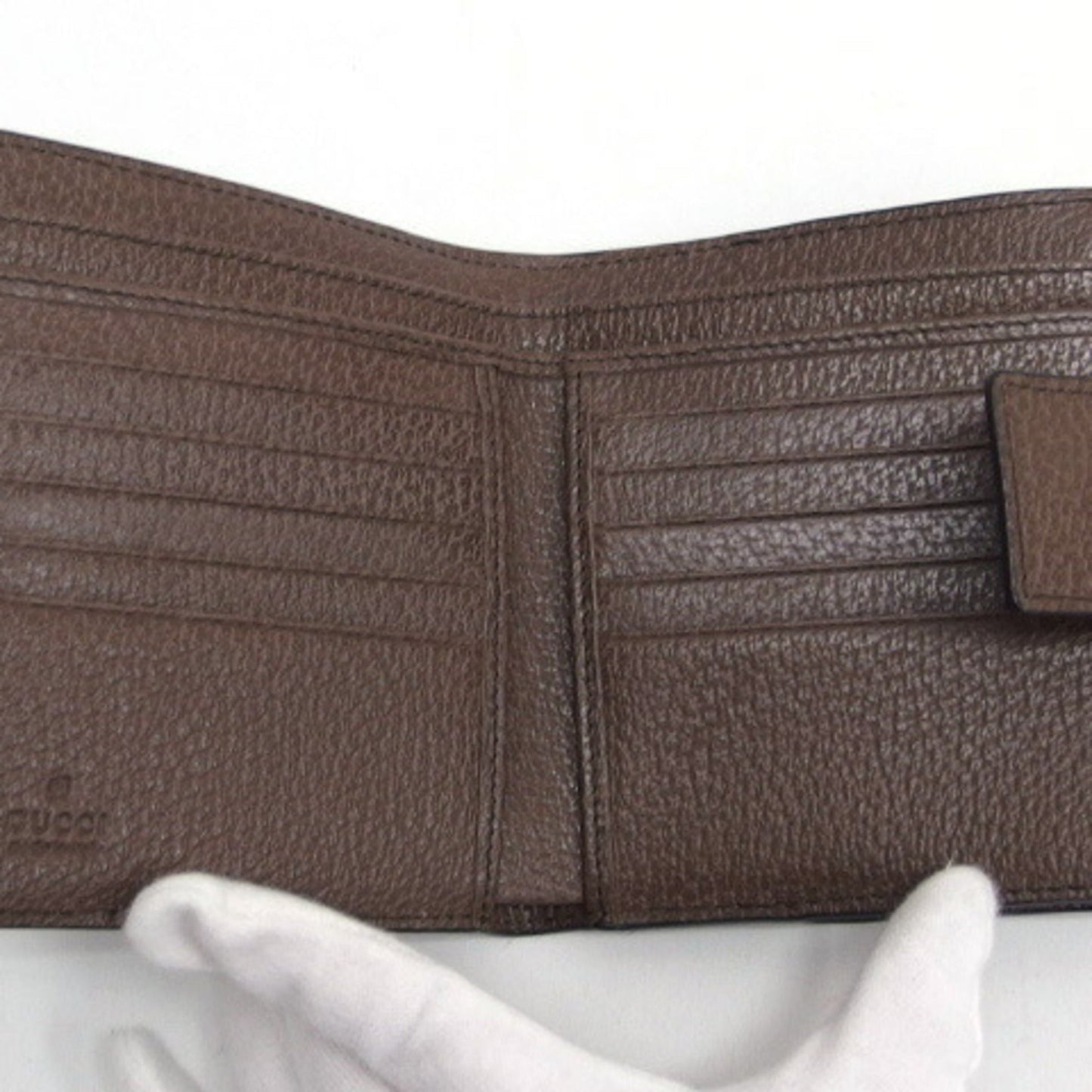 Gucci Gg Supreme Beige Dark Brown Gg Supreme Coin Purse/Coin Case ( )
