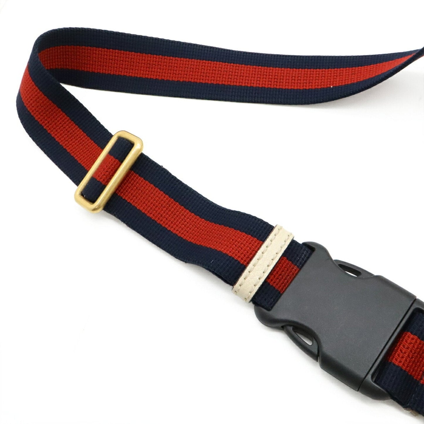 Gucci Green Ivory Red Color Leather Fanny Pack ( )