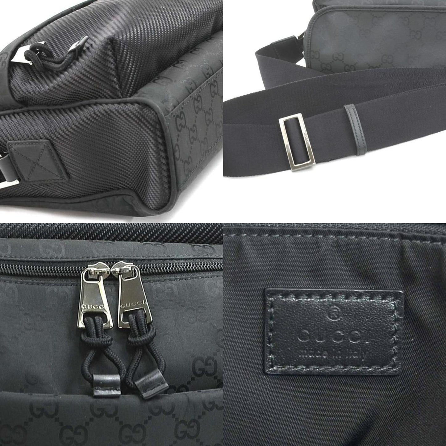 Gucci Black Nylon Shoulder Bag ( )