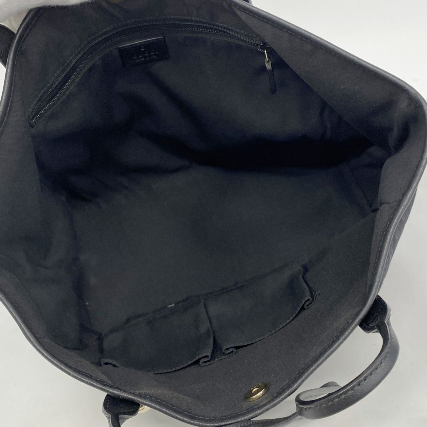 Gucci Black Canvas Tote Bag ( )