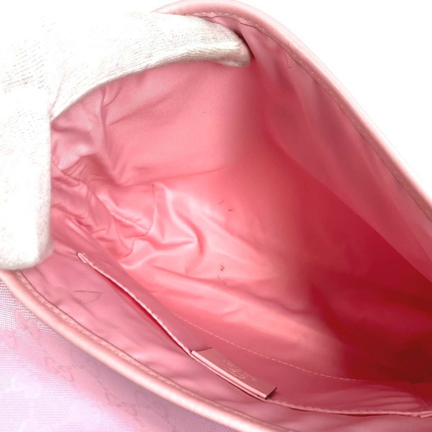 Gucci Gg Imprimé Pink Gg Imprimé Leather Messenger Bag Shoulder Bag ( )