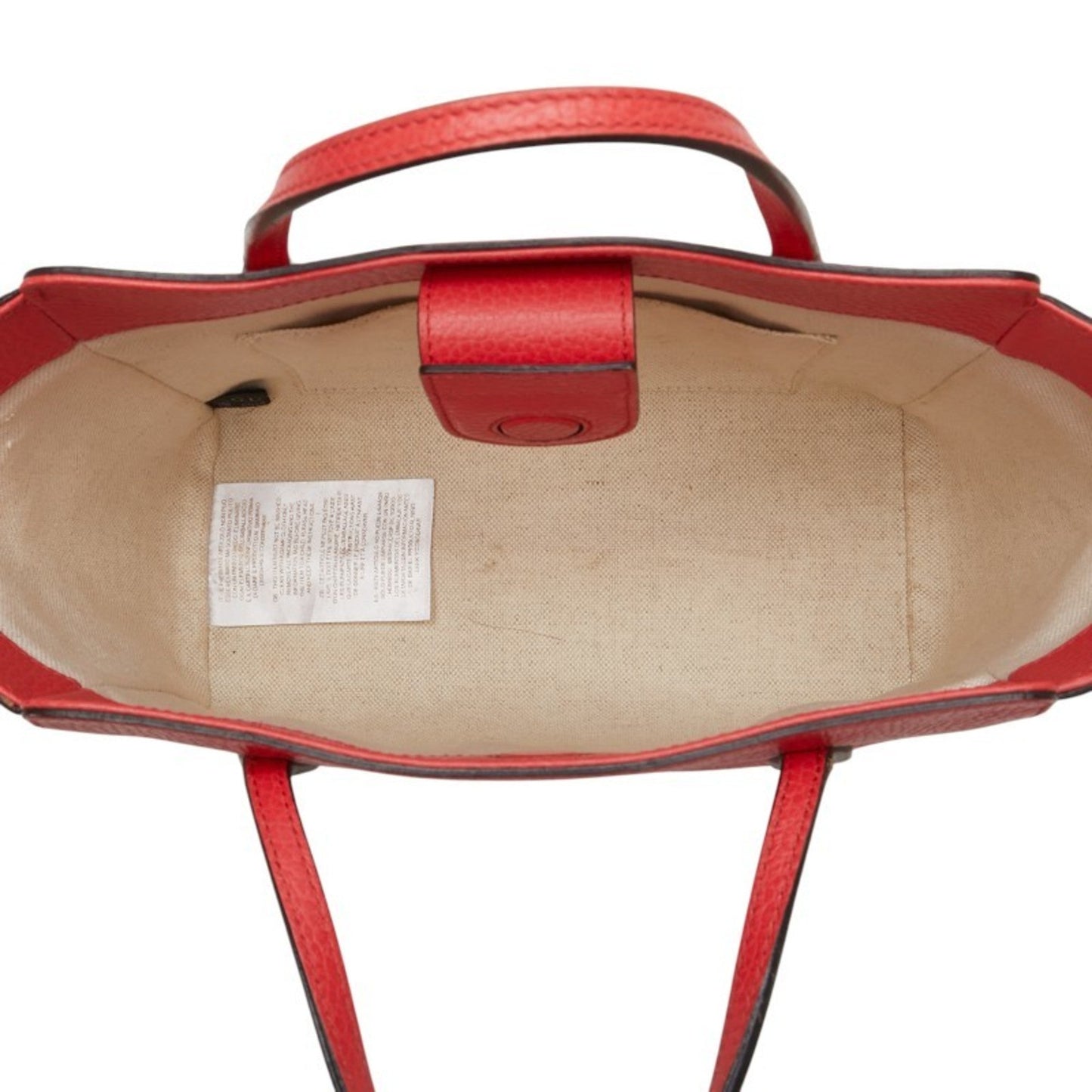 Gucci Pink Red Color Leather Handbag Tote Bag ( )