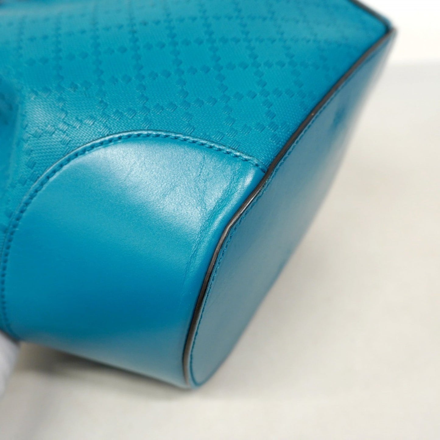 Gucci Blue Leather Shoulder Bag ( )