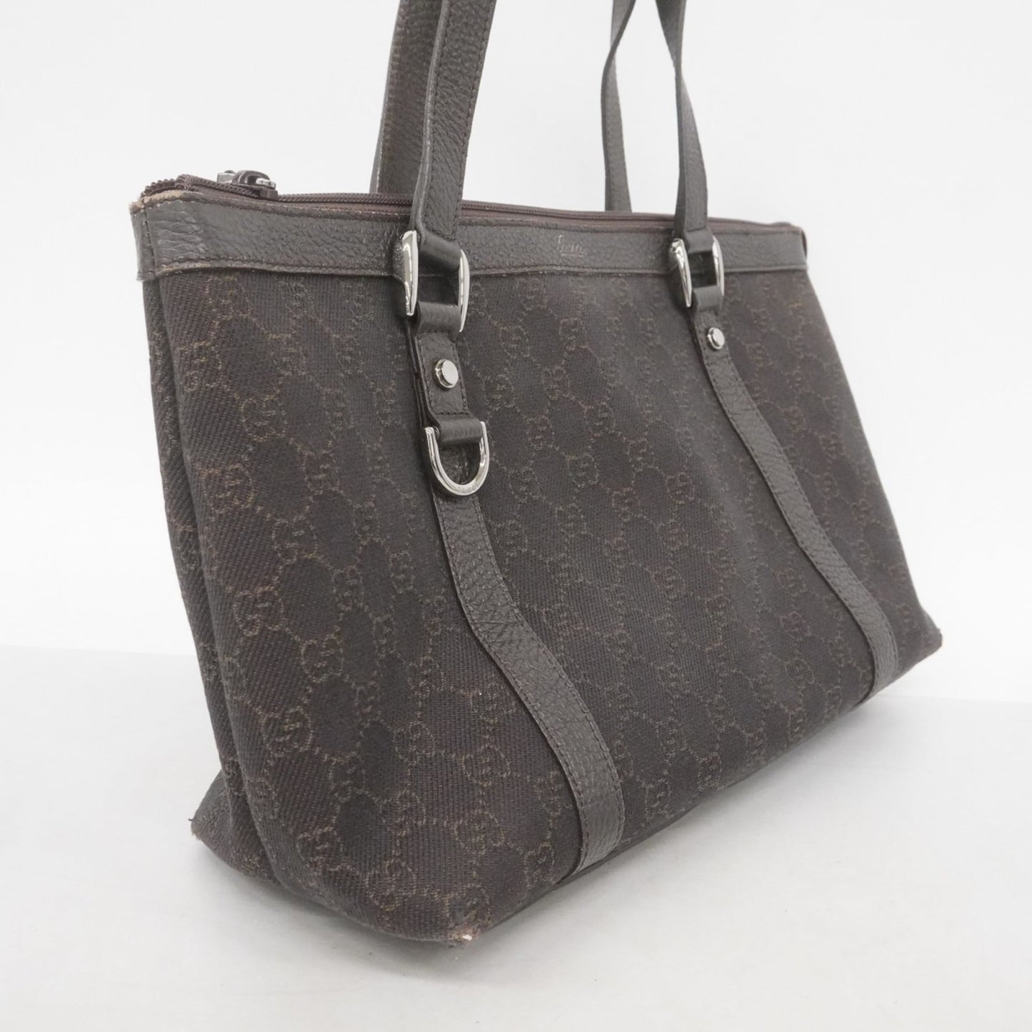 Gucci Brown Denim Tote Bag ( )