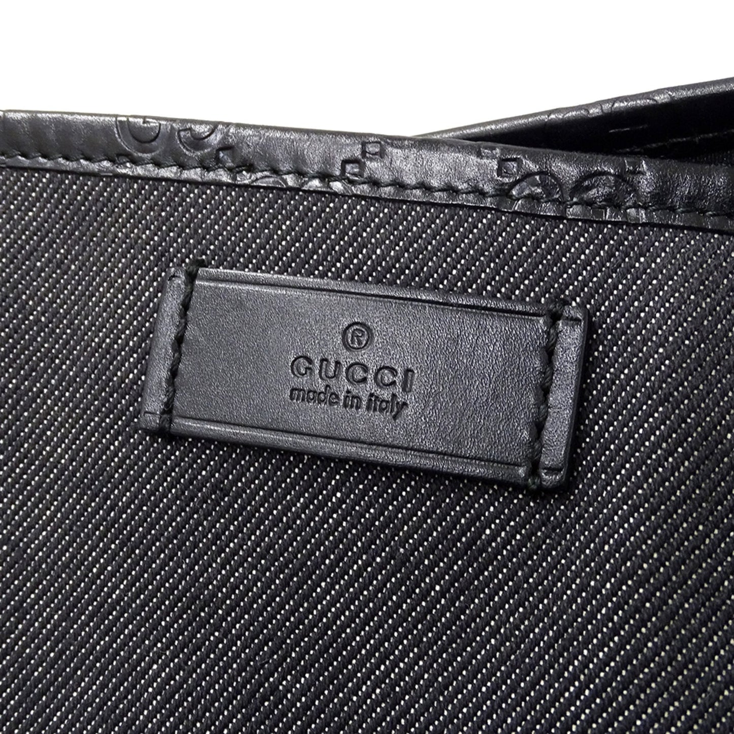 Gucci Black Denim Tote Bag ( )