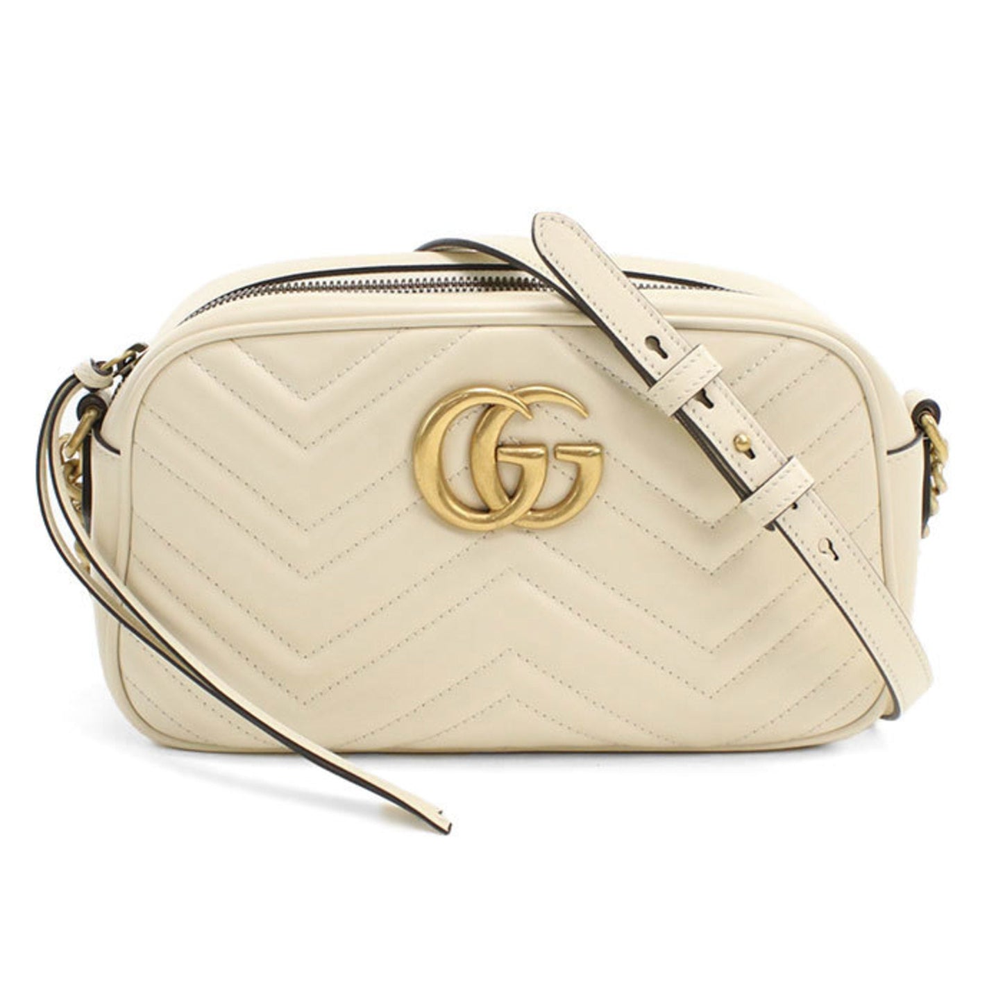Gucci White Leather Shoulder Bag ( )