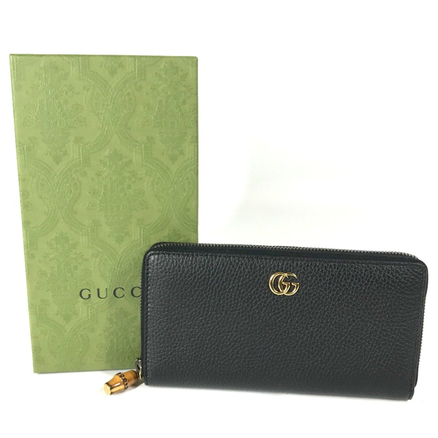 Gucci Navy Leather Long Wallet (Bi-Fold) ( )