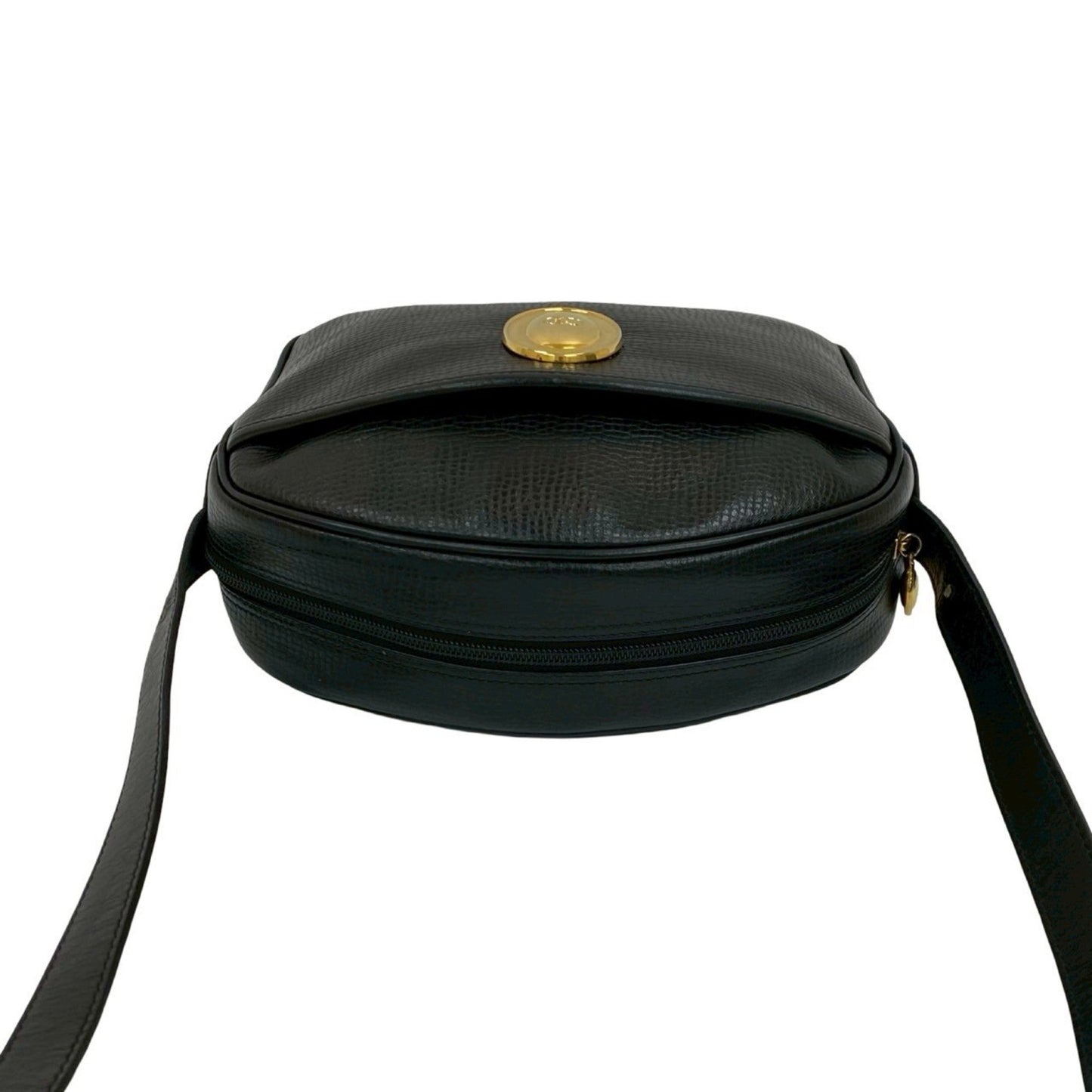 Christian Dior Black Leather Pochette Shoulder Bag ()