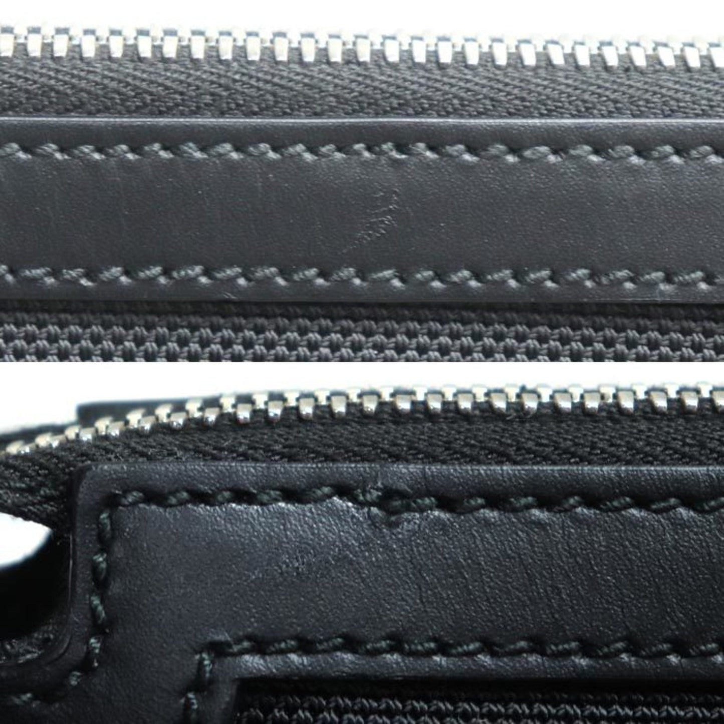Gucci Black Canvas Leather Shoulder Bag ( )
