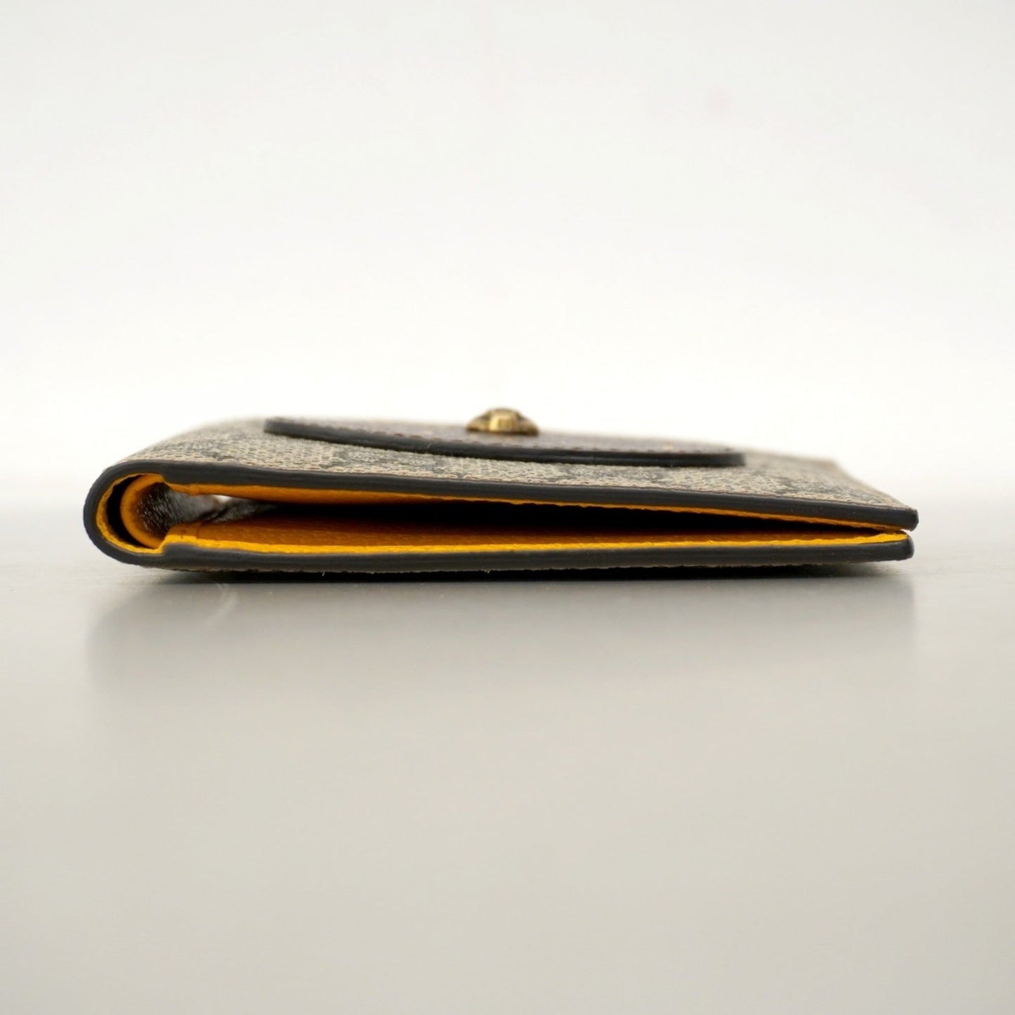 Gucci Beige Brown Pvc Bill Wallet (Bi-Fold) ( )
