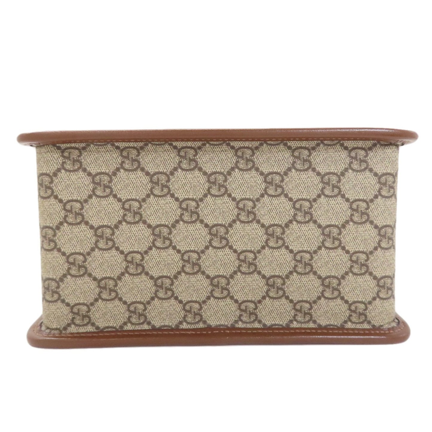 Gucci Brown Pvc Leather Handbag ( )