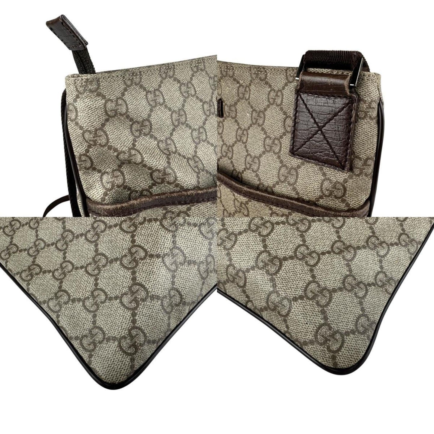 Gucci Brown Gg Supreme Shoulder Bag ( )