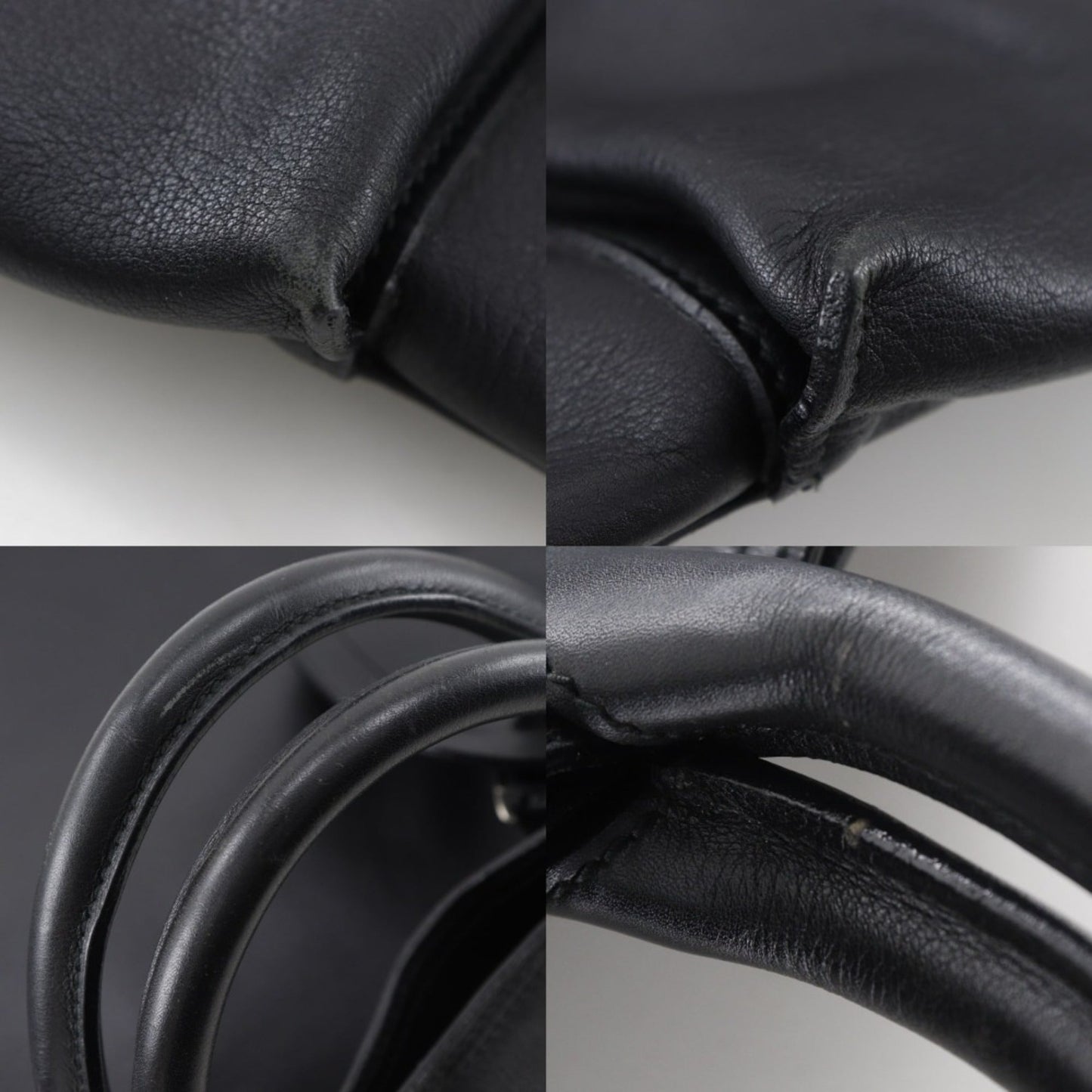 Gucci Black Leather Boston Bag ( )