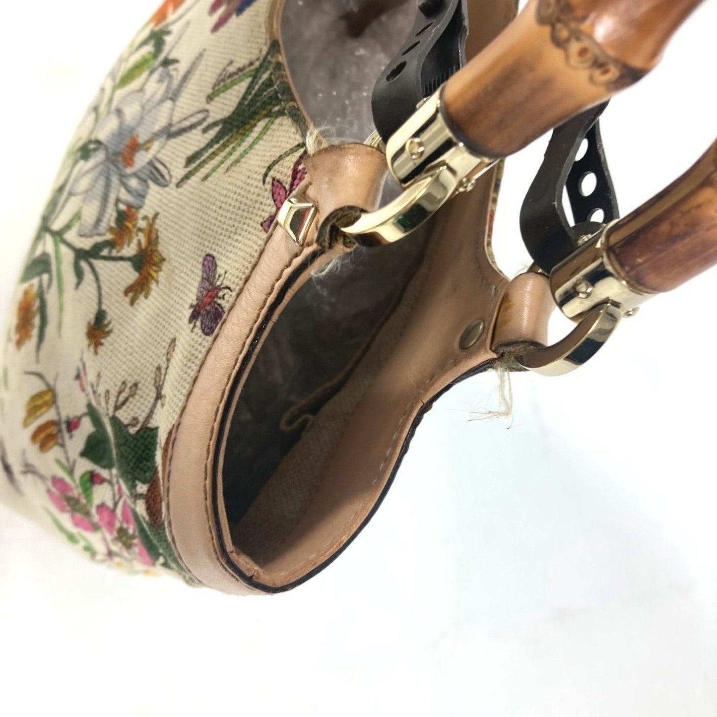 Gucci Multi-Color Canvas Handbag Tote Bag ( )