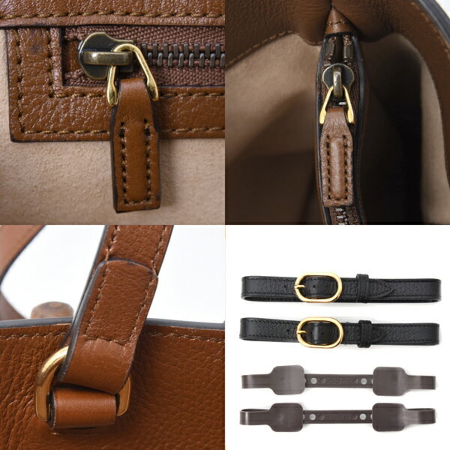 Gucci Beige Leather Tote Bag ( )