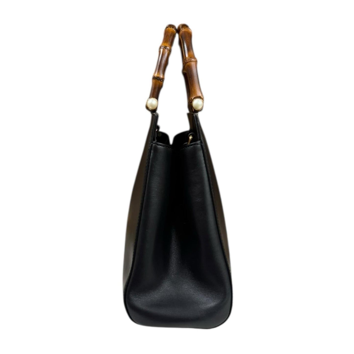 Gucci Black Bamboo Shoulder Bag ( )