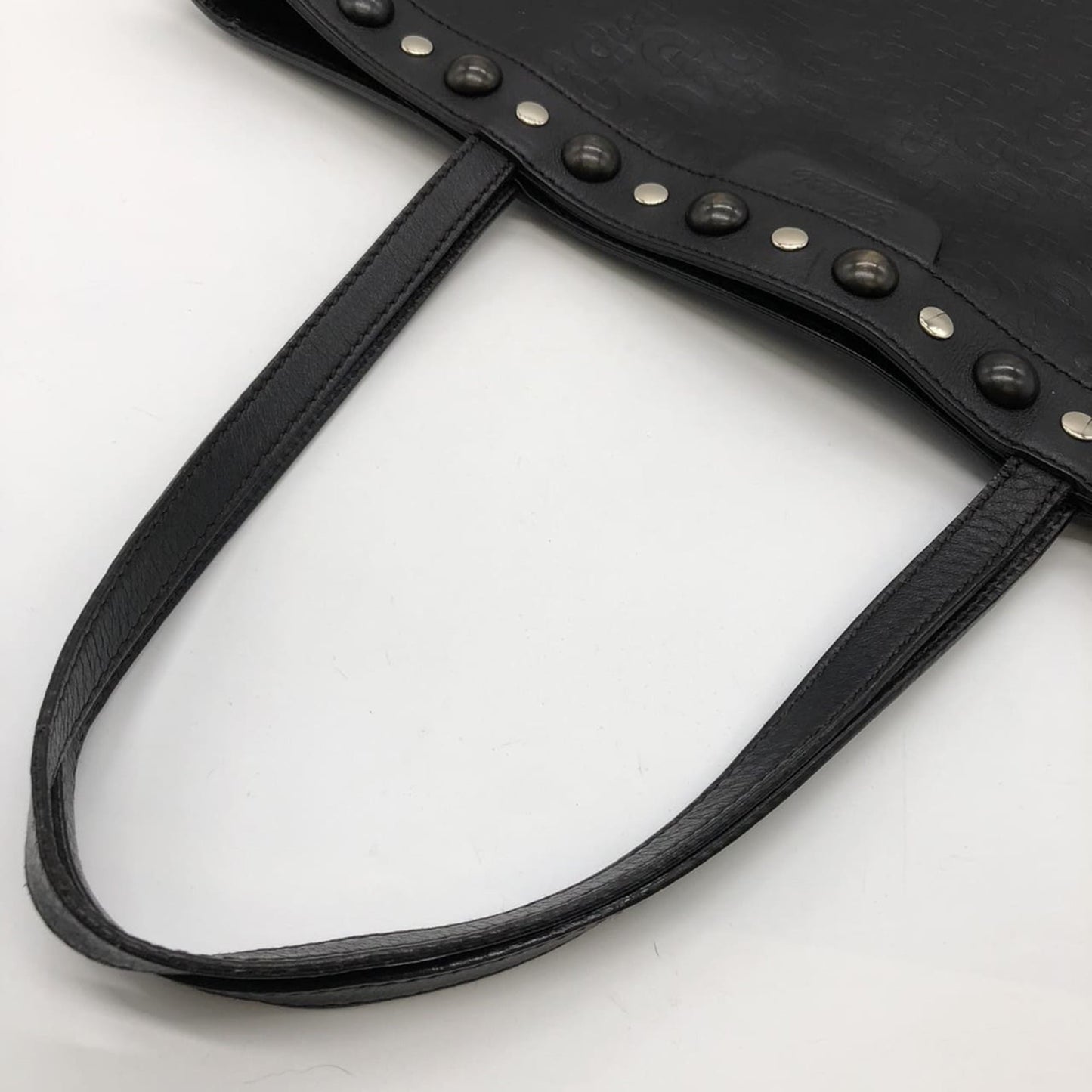 Gucci Horsebit Brown Leather Handbag Tote Bag ( )