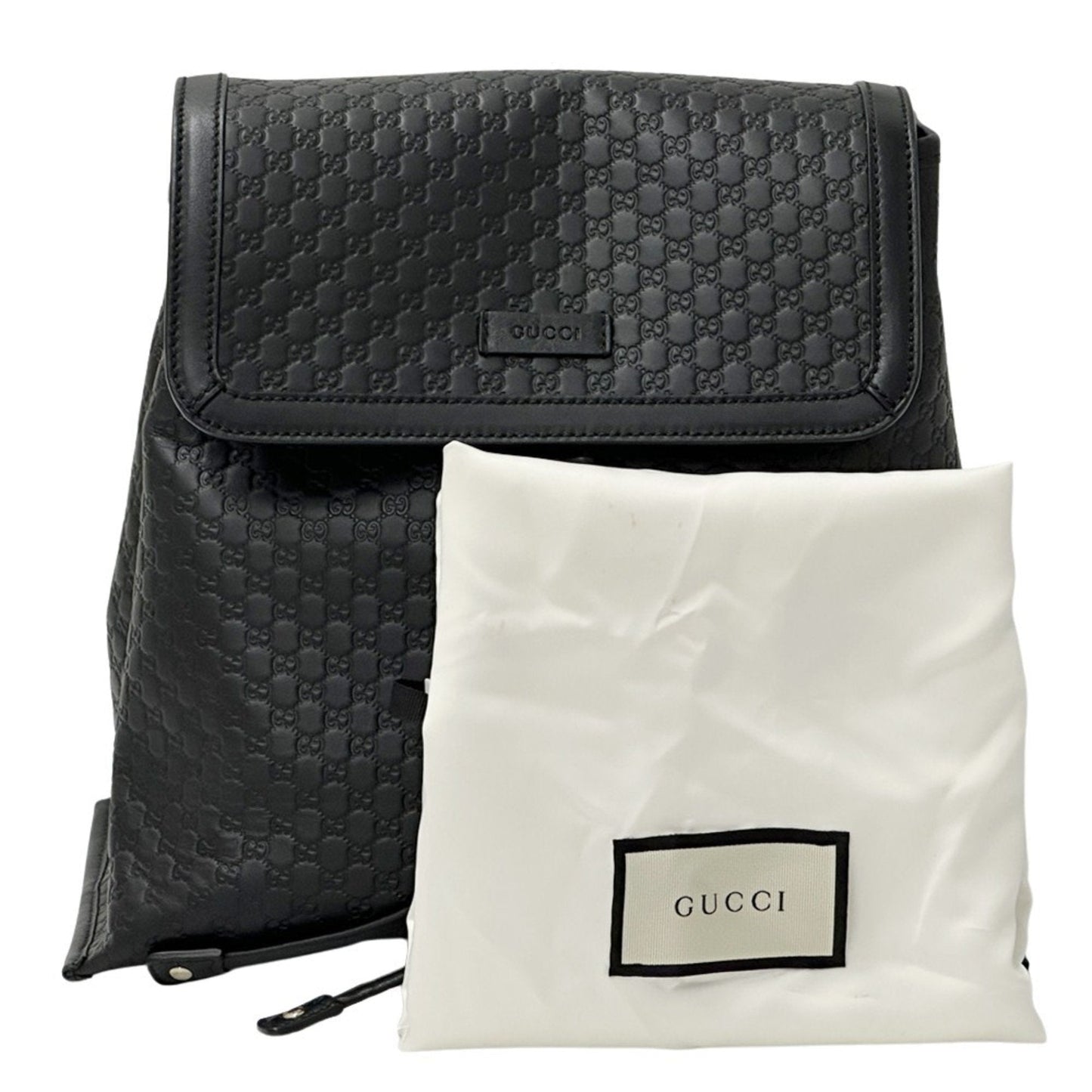 Gucci Black Leather Backpack ( )