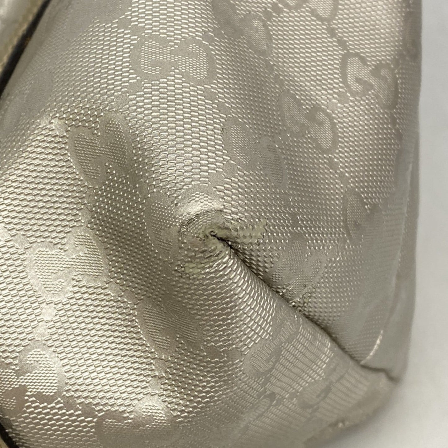 Gucci Silver Pvc Tote Bag ( )