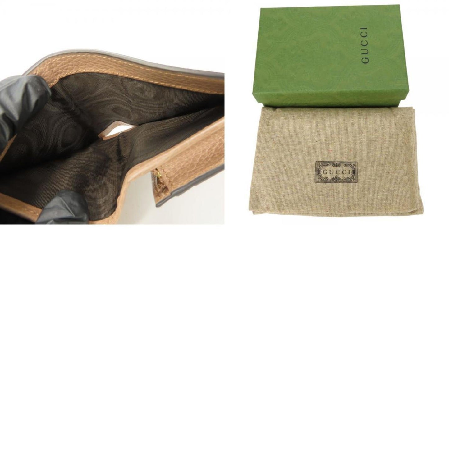 Gucci Beige Dusty Pink Gg Supreme Leather Wallet (Bi-Fold) ( )