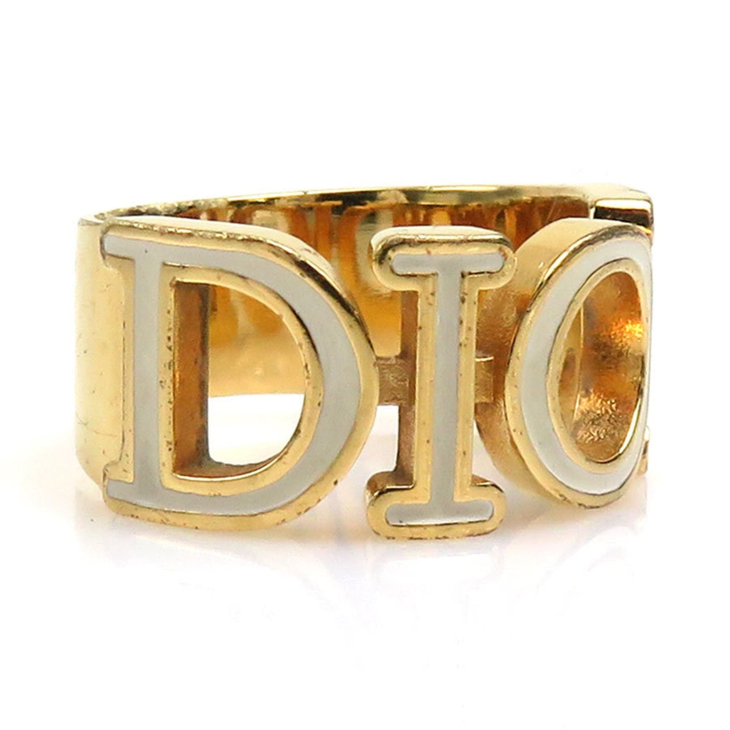 Christian Dior Gold Metal Band Ring ()