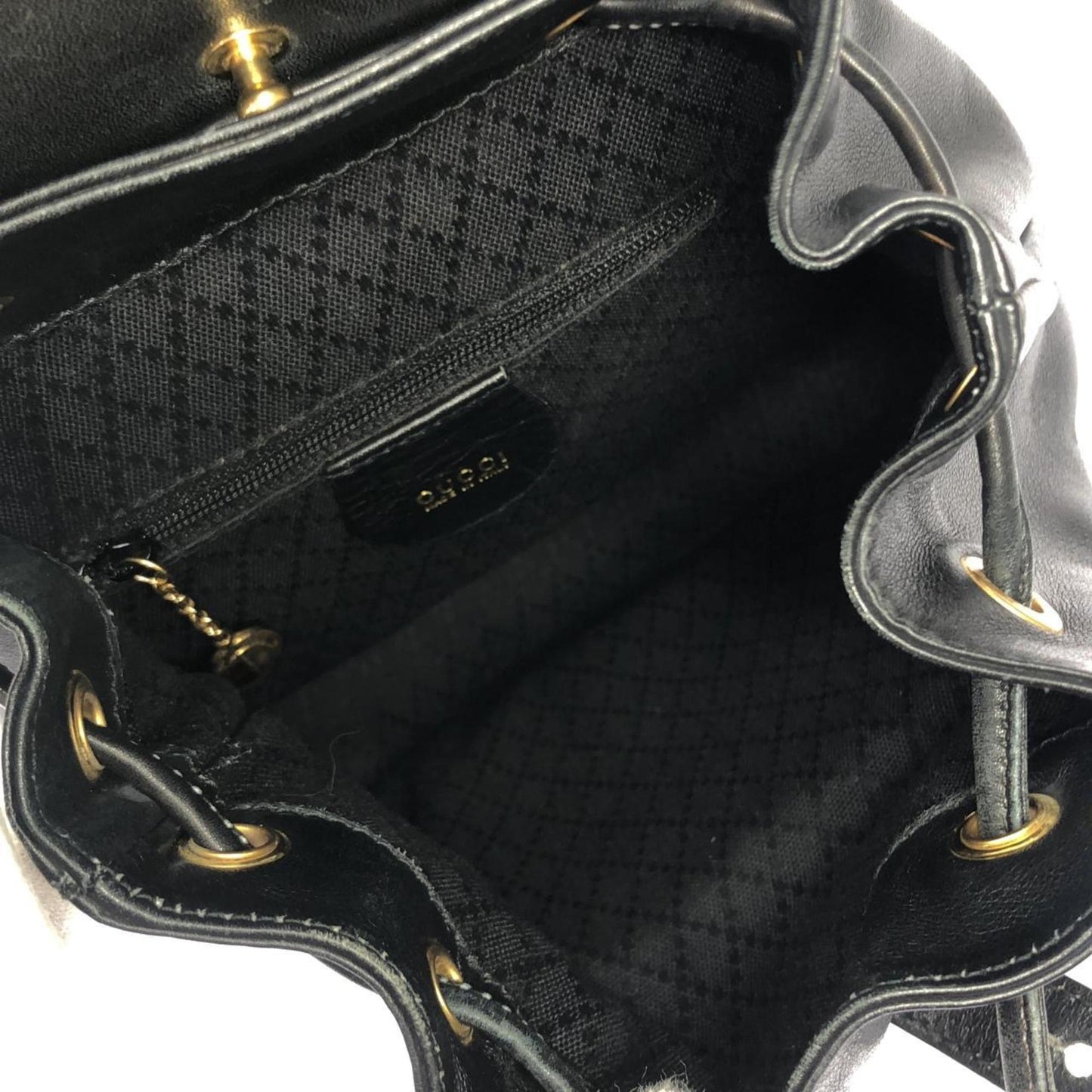 Gucci Black Leather Backpack ( )