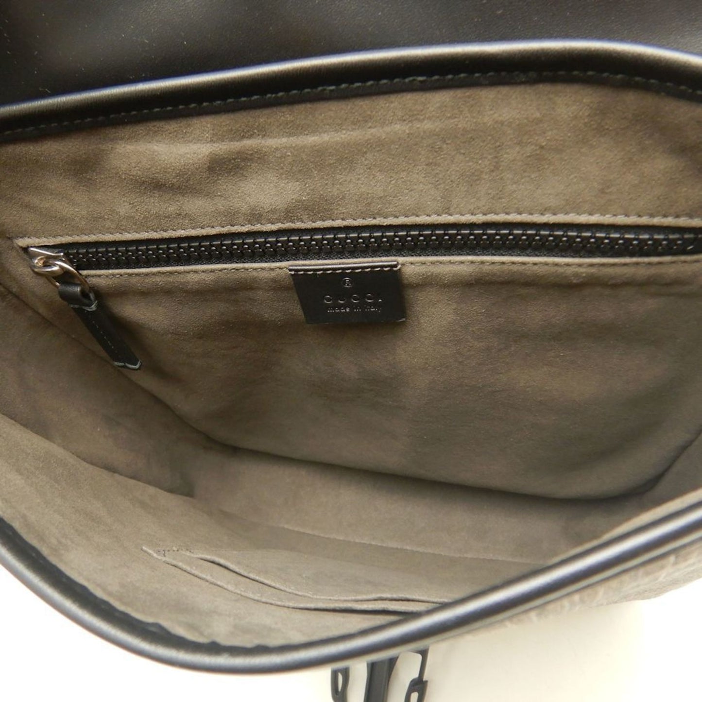 Gucci Beige Black Gg Supreme Shoulder Bag ( )