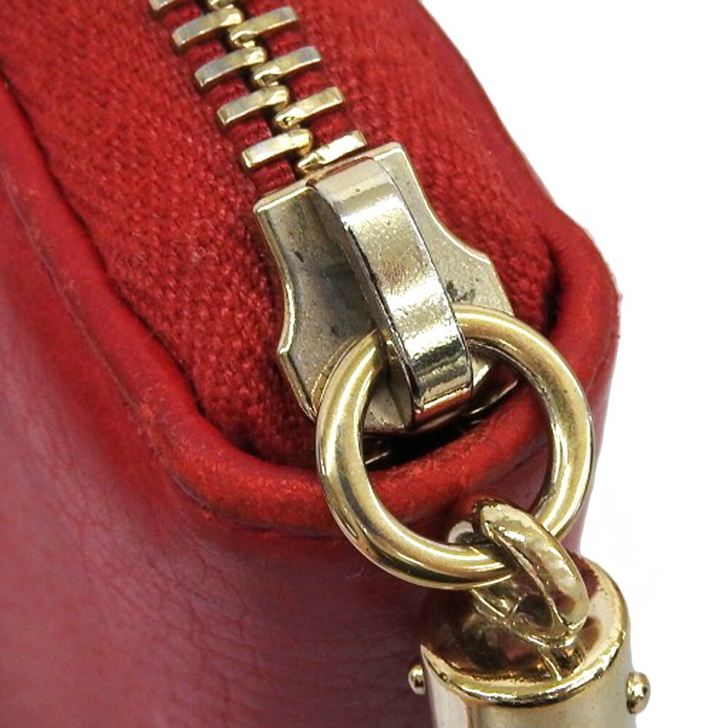 Gucci Red Color Leather Long Wallet (Bi-Fold) ( )