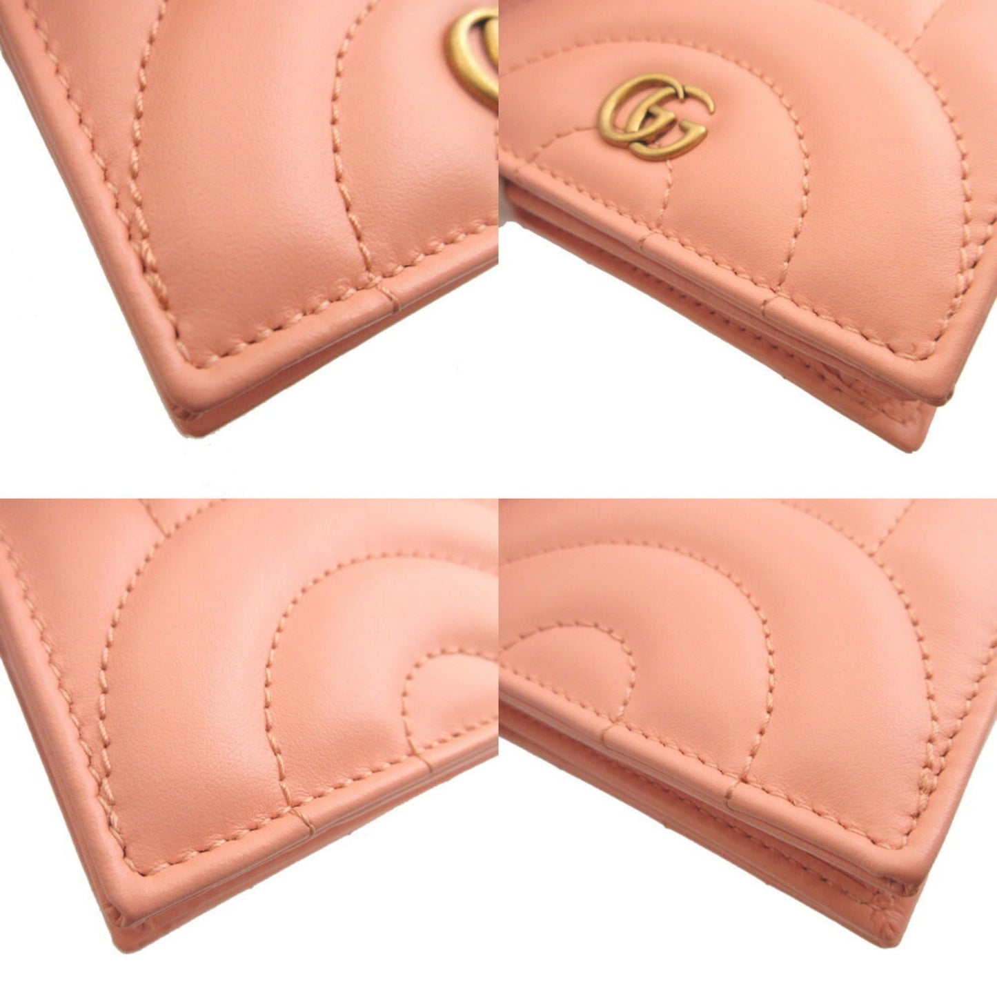 Gucci Pink Leather Wallet (Bi-Fold) ( )