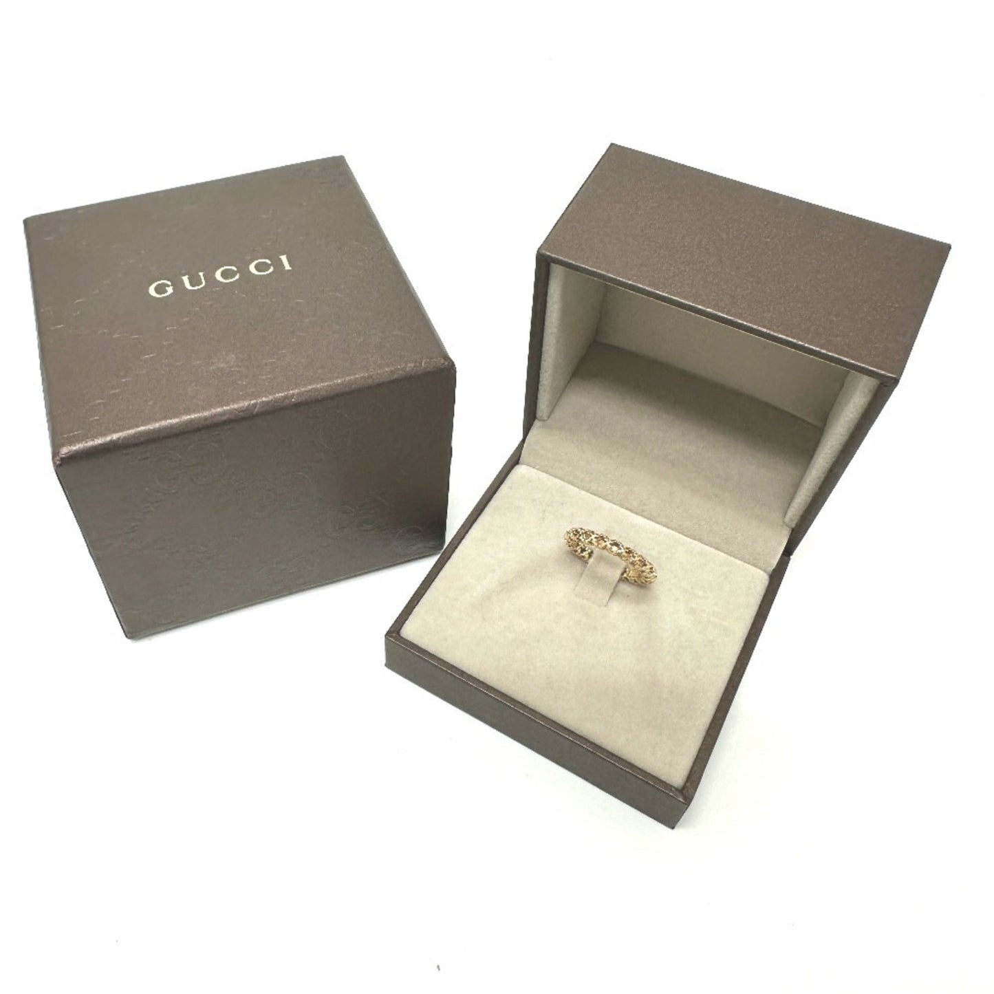 Gucci Gold Pink Gold (18K) Band Ring ( )
