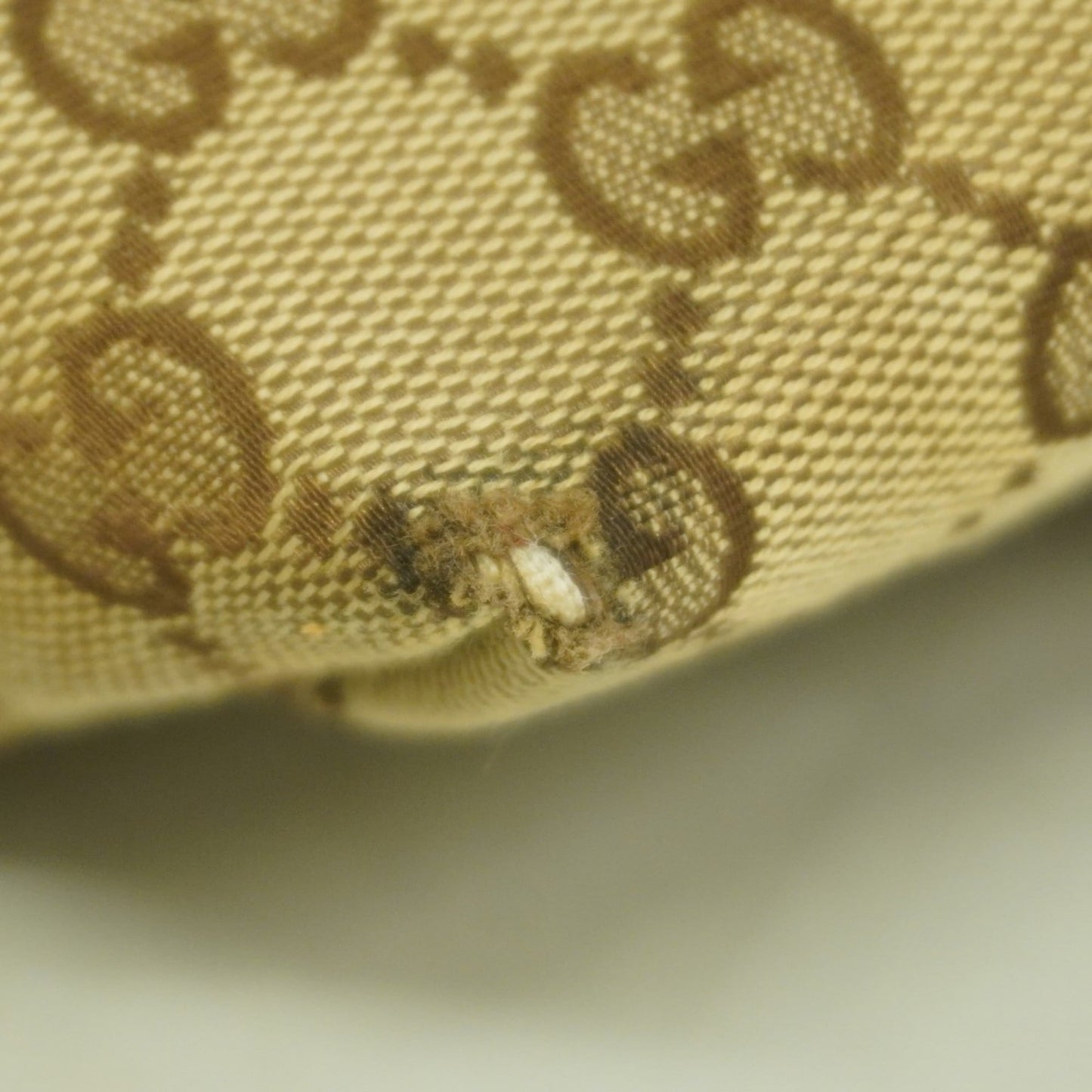 Gucci Brown Canvas Tote Bag ( )