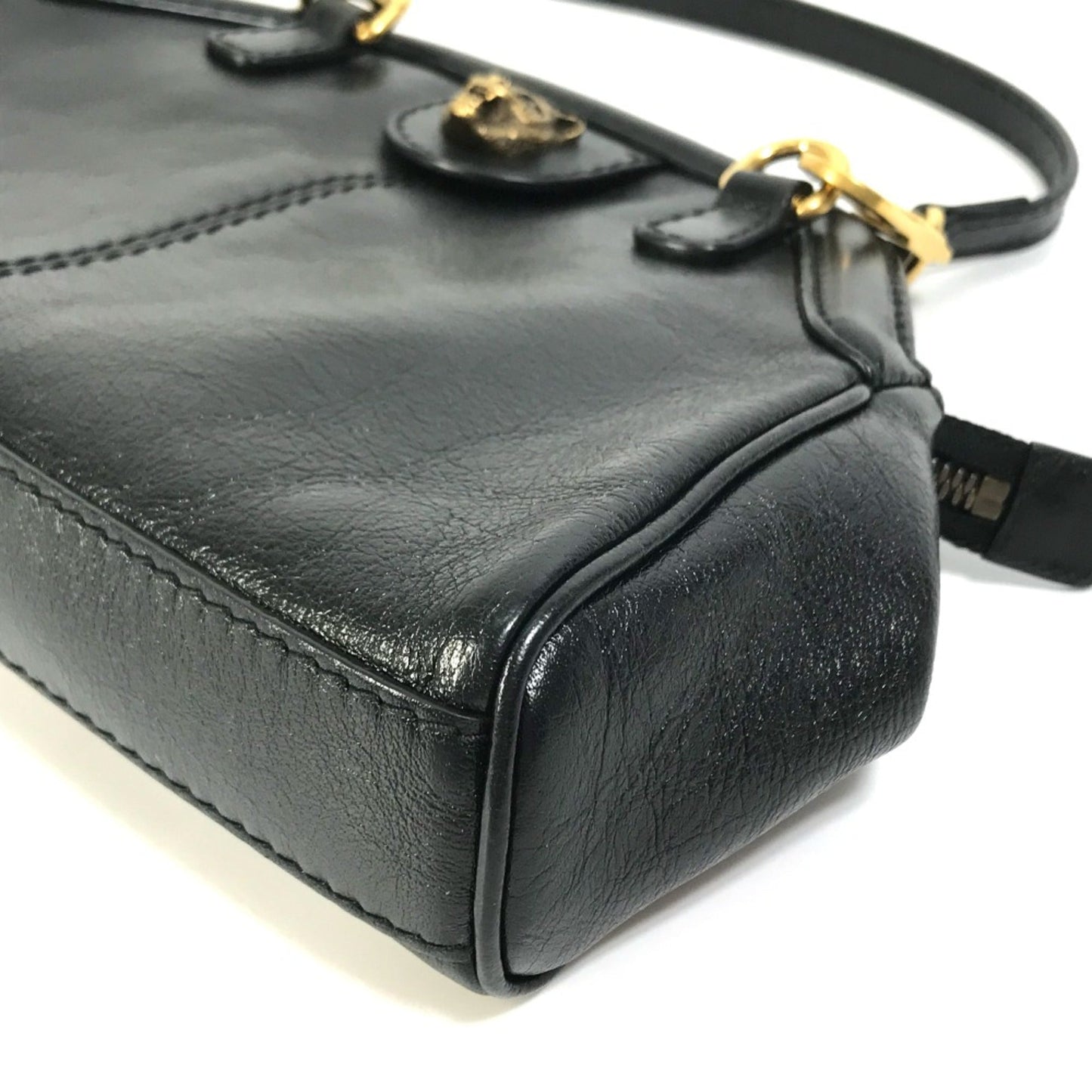 Gucci Black Leather Shoulder Bag ( )