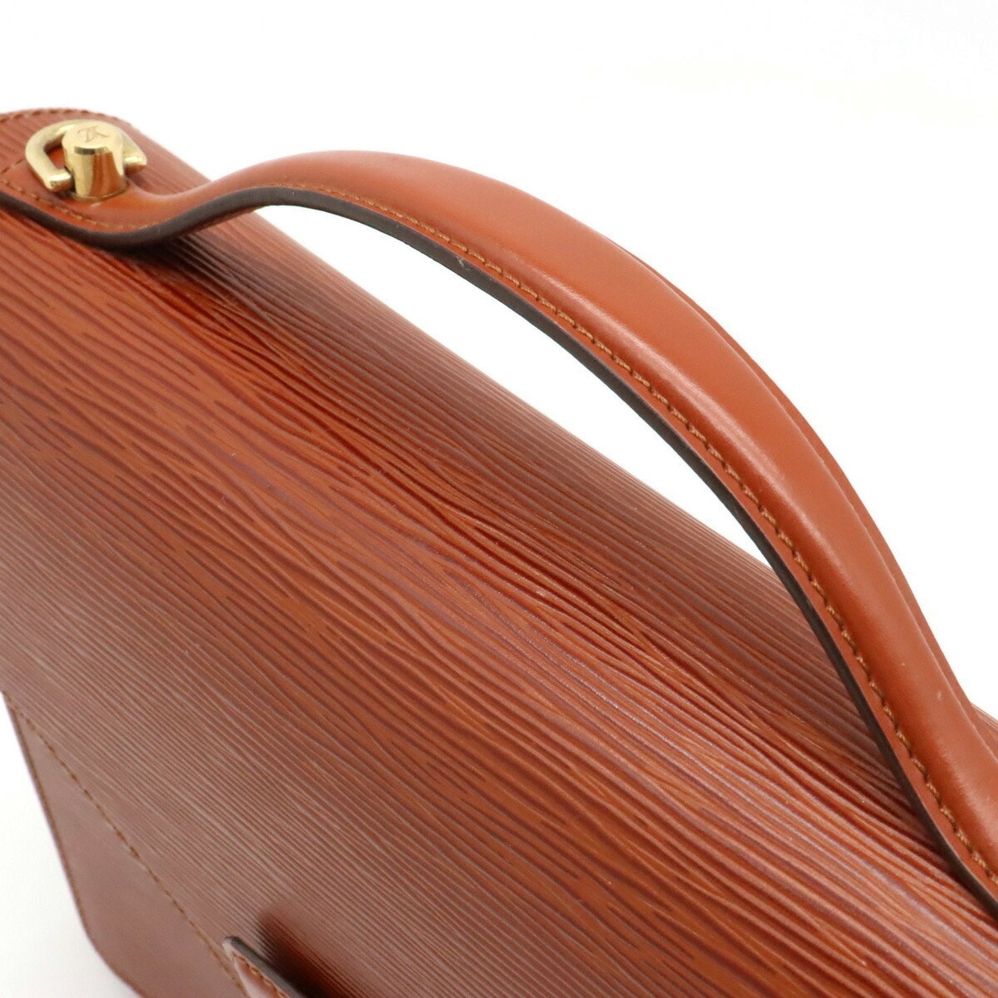 LOUIS VUITTON Epi Monceau Handbag Second Bag Shoulder Brown Kenya M52123