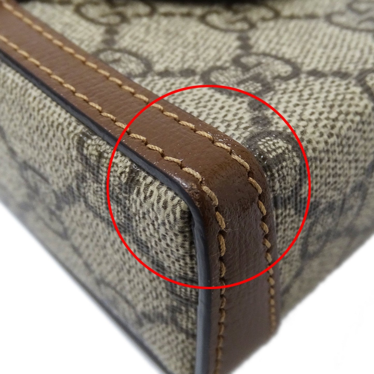Gucci Beige Brown Gg Supreme Shoulder Bag ( )