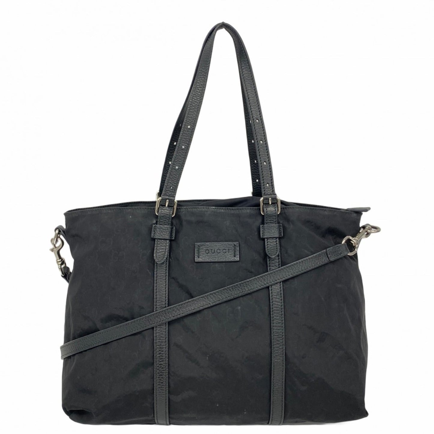 Gucci Black Nylon Tote Bag ( )