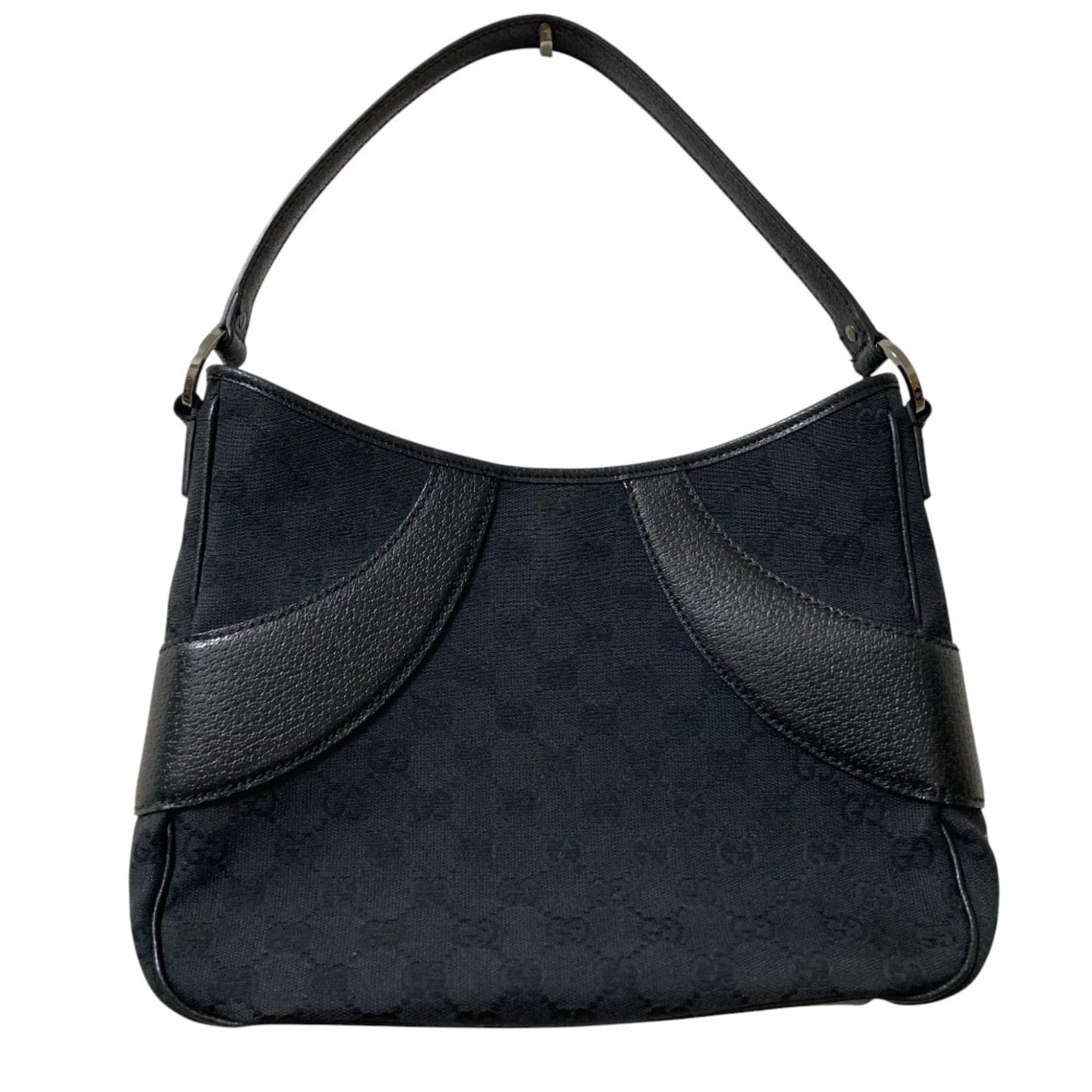 Gucci Black Gg Canvas Handbag ( )