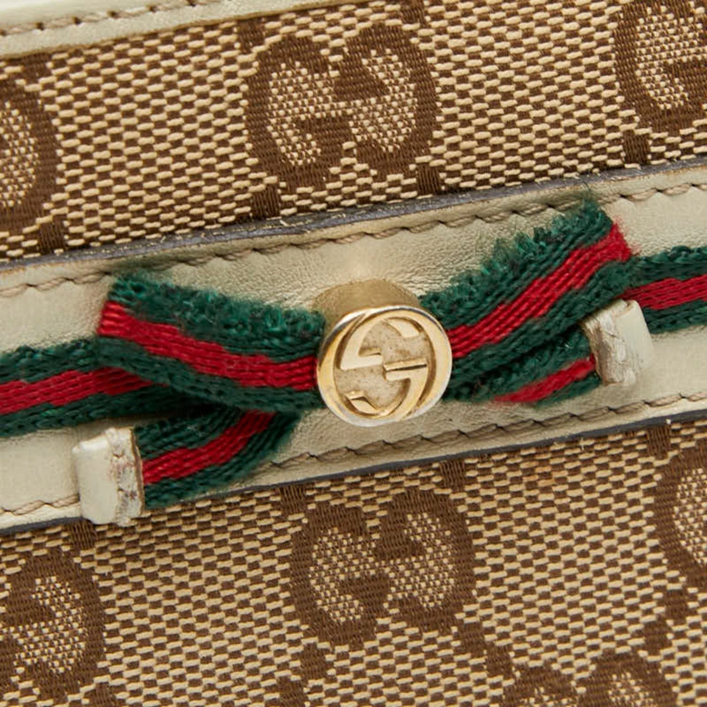 Gucci Beige Multi-Color Canvas Leather Long Wallet (Bi-Fold) ( )