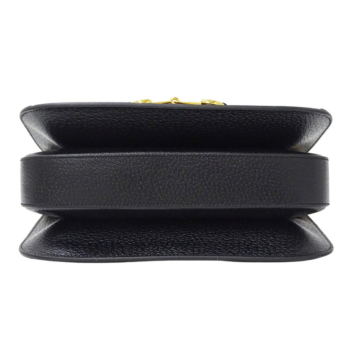 Gucci Horsebit Black Denim Shoulder Bag ( )