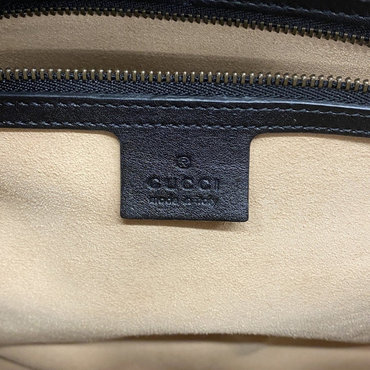 Gucci Black Leather Handbag ( )