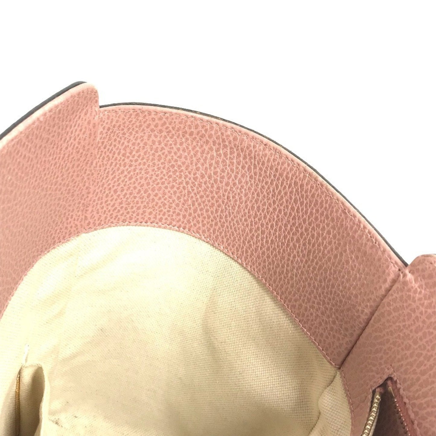Gucci Gray Pink Leather Shoulder Bag Tote Bag ( )