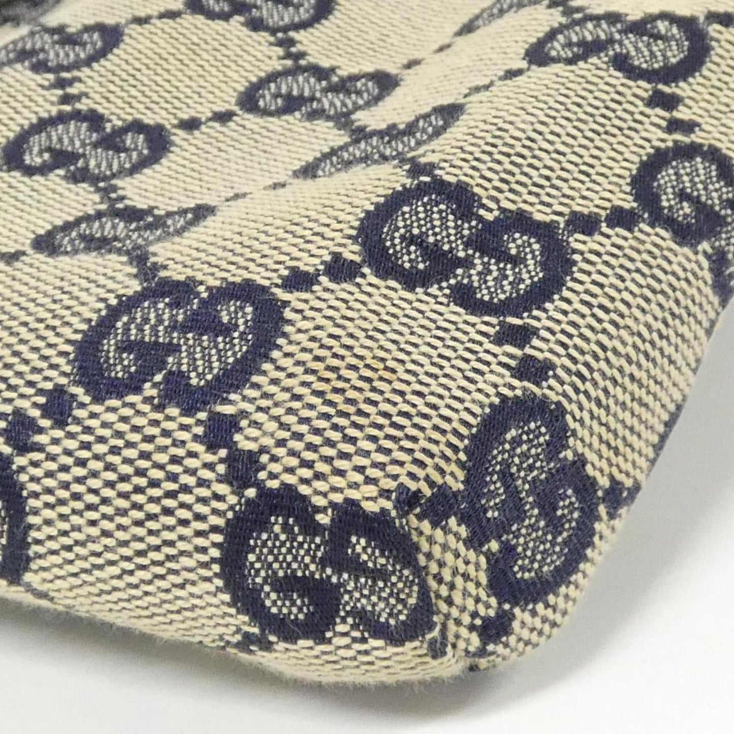 Gucci Beige Navy Gg Canvas Fanny Pack ( )