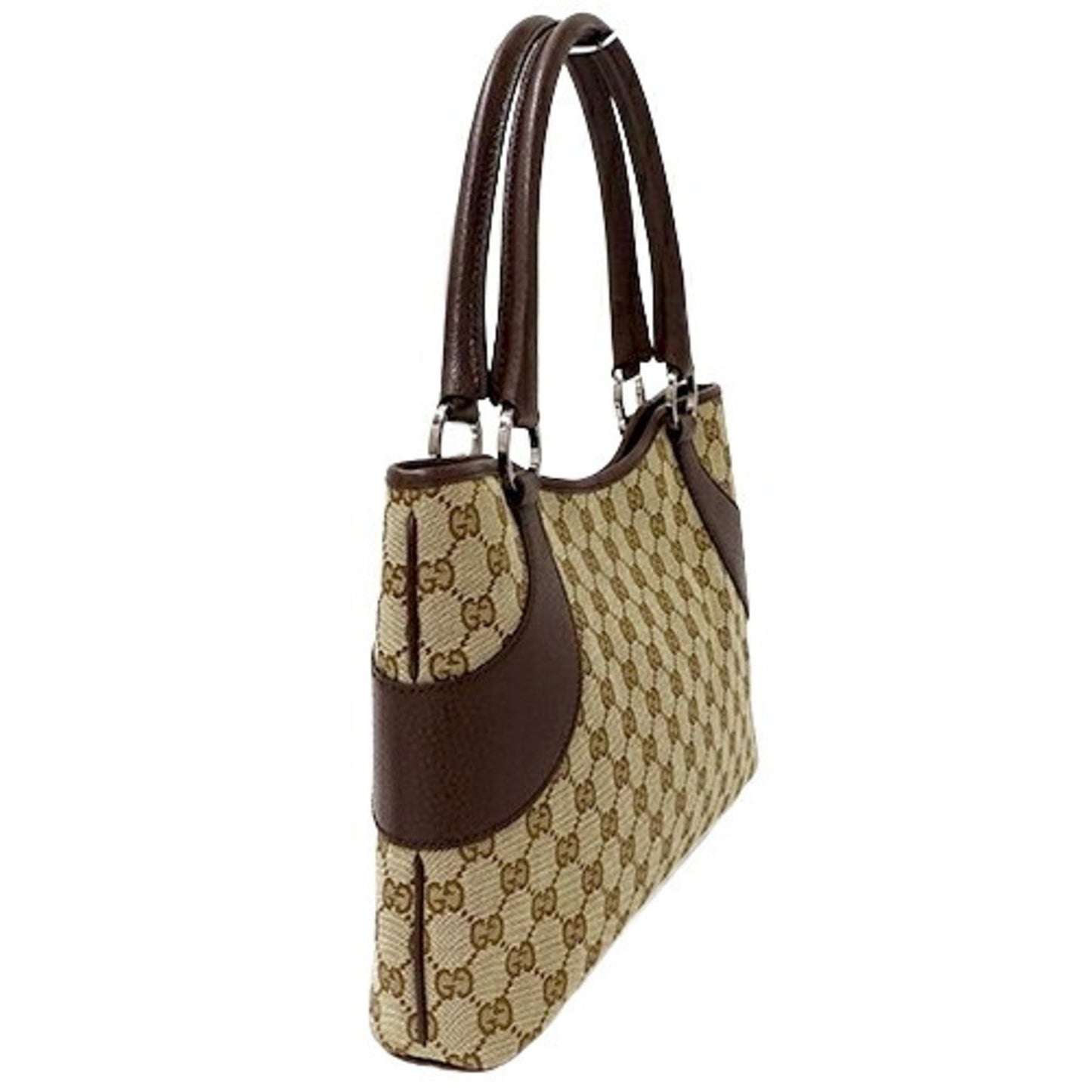 Gucci Beige Brown Gg Canvas Tote Bag ( )