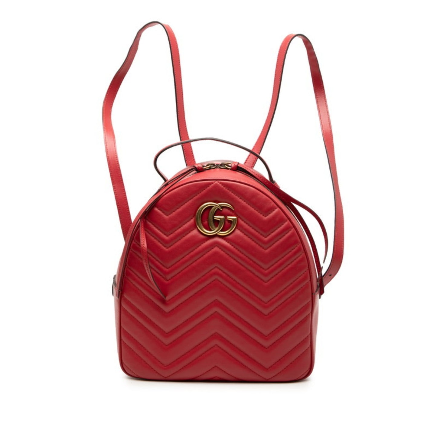 Gucci Red Color Leather Backpack ( )