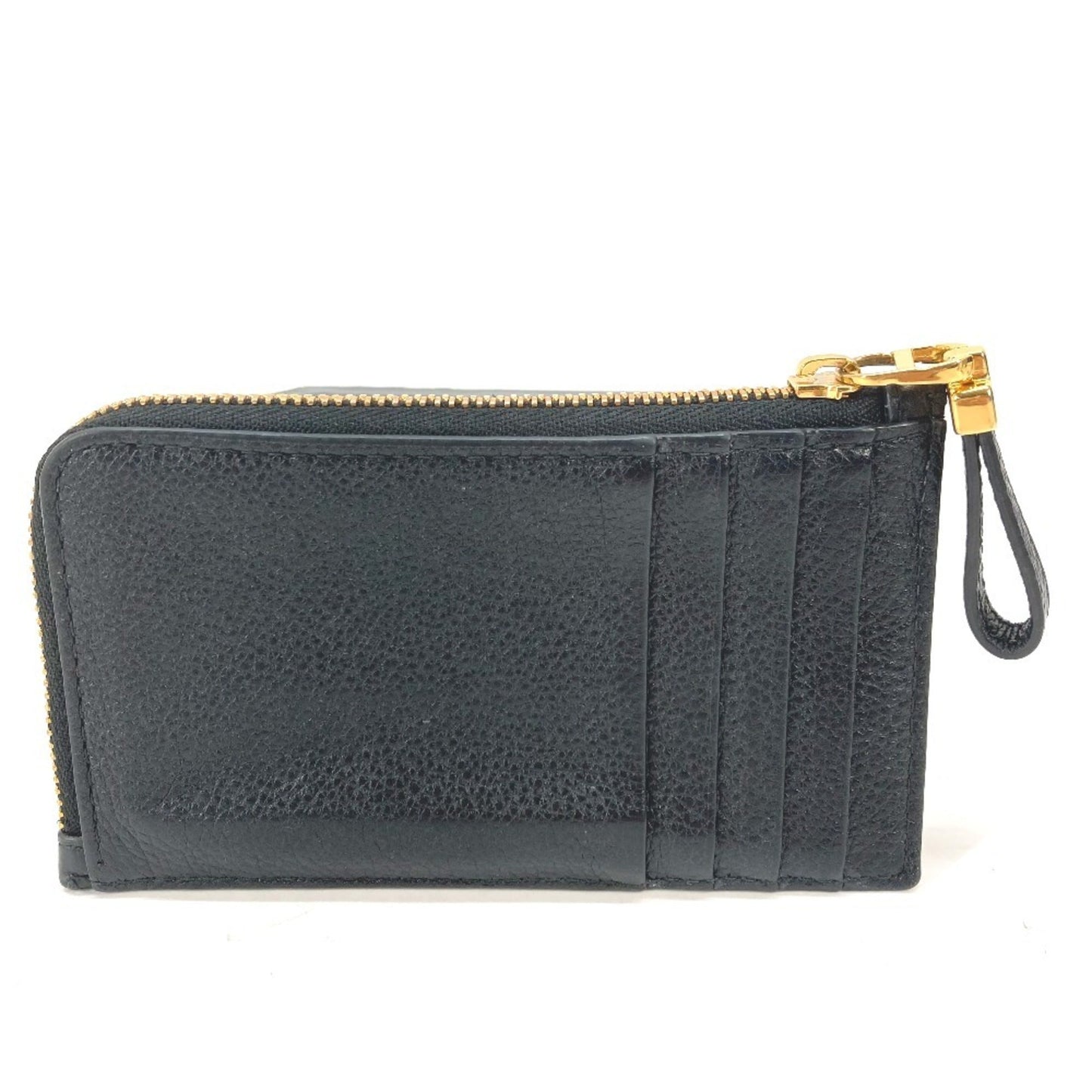 Christian Dior Black Leather Coin Purse/Coin Case ()