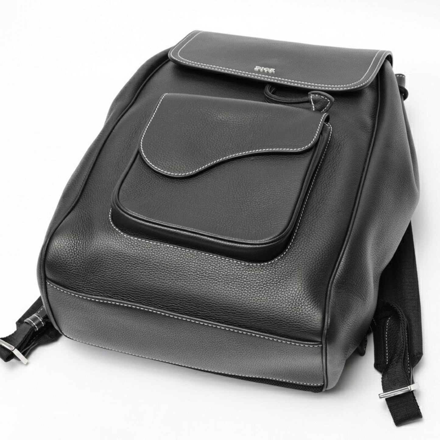 Christian Dior Black Leather Backpack ()