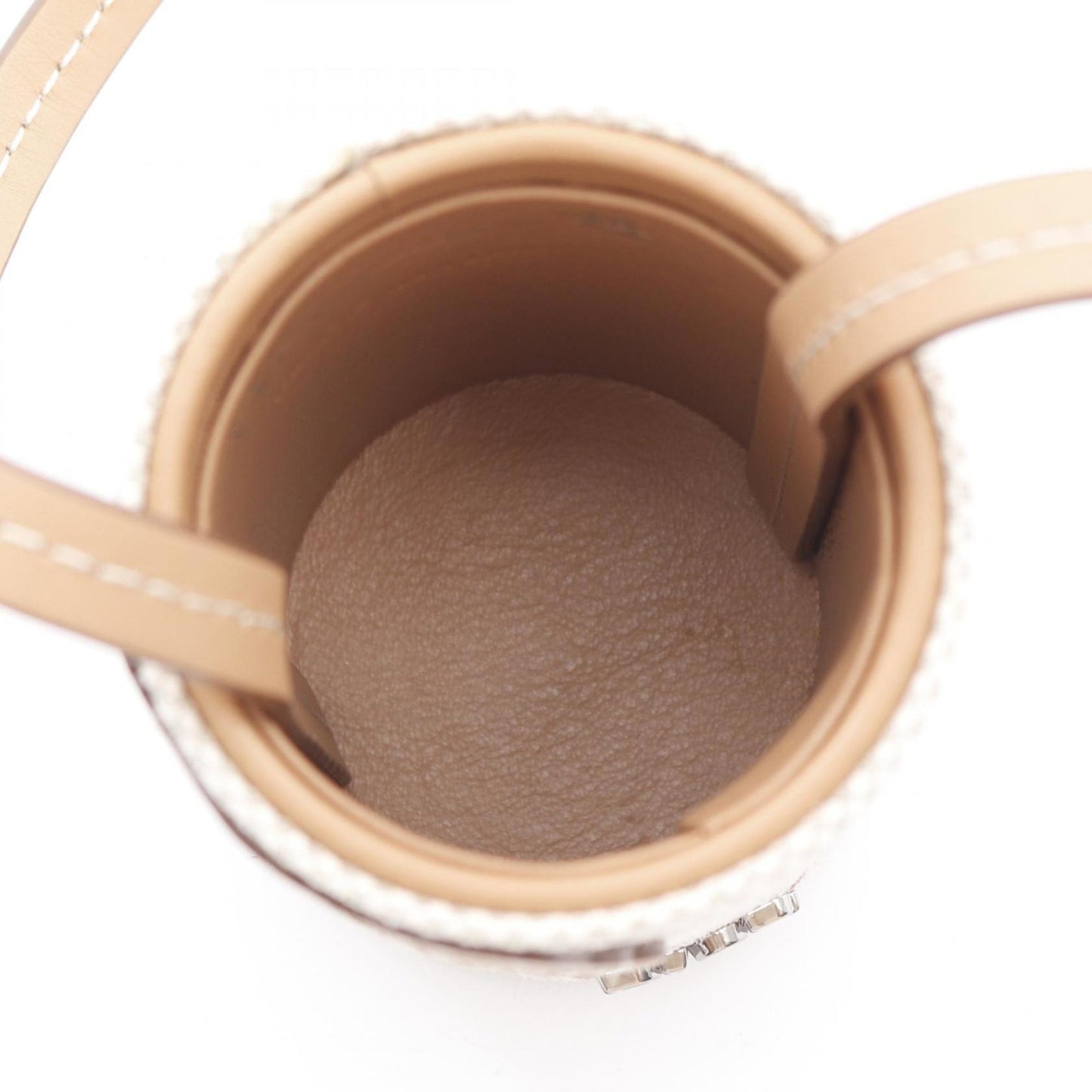 Christian Dior Beige Brown Canvas Leather Pouch Shoulder Bag ()