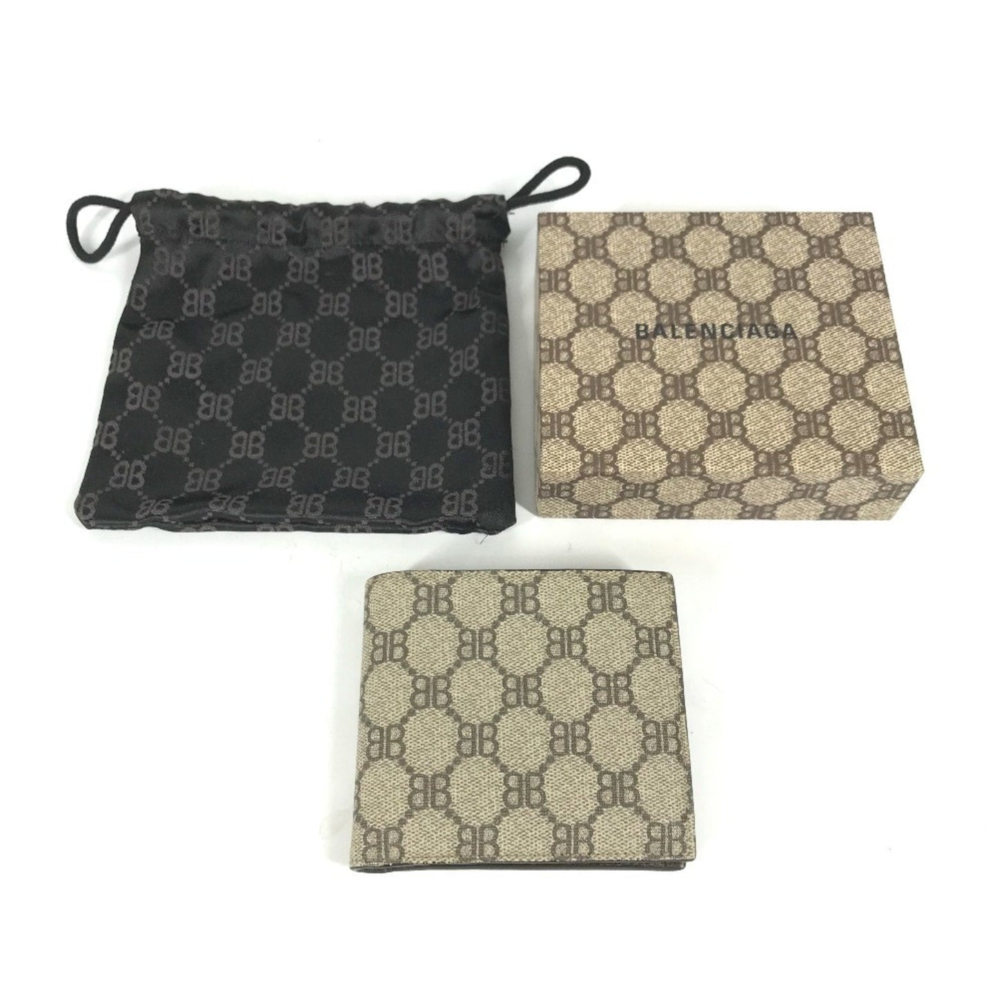 Gucci Beige Gg Supreme Wallet (Bi-Fold) ( )