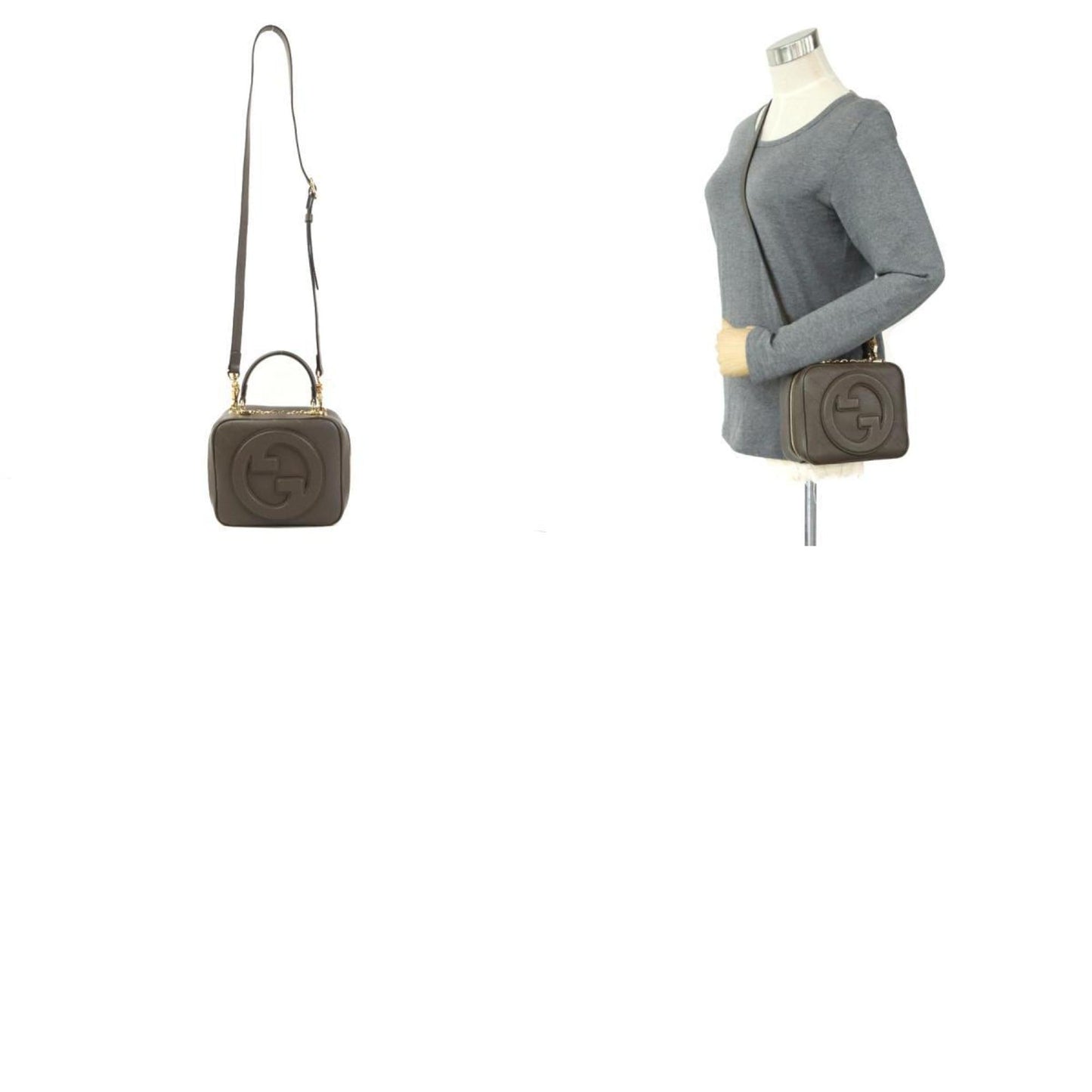 Gucci Khaki Brown Shoulder Bag ( )