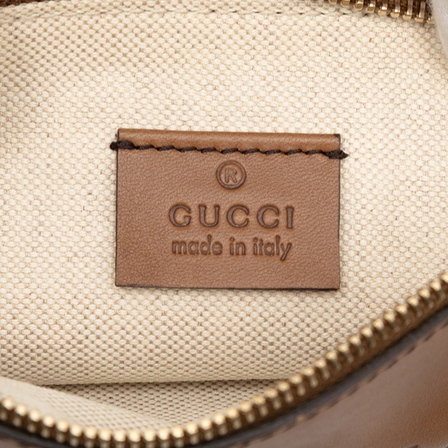 Gucci Gg Canvas Beige Brown Gg Canvas Leather Tote Bag ( )