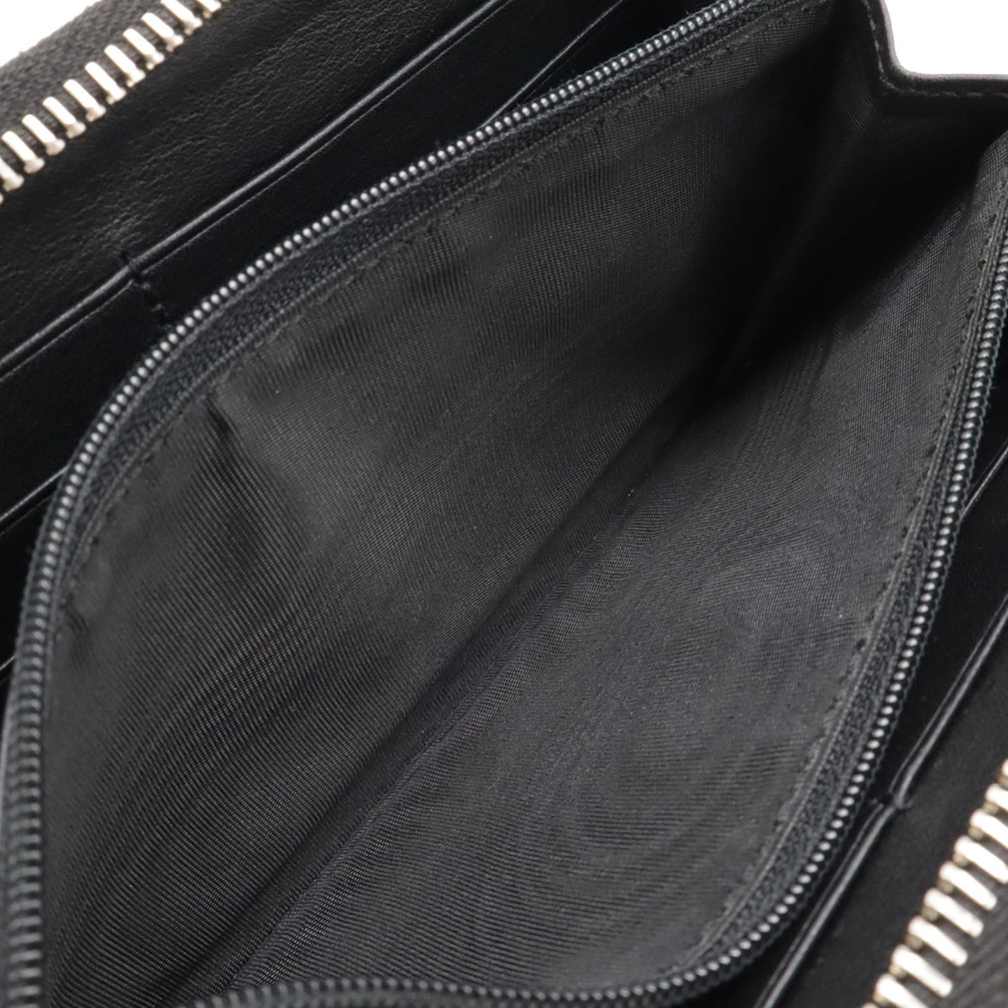 Gucci Black Micro Gg Leather Leather Long Wallet (Bi-Fold) ( )